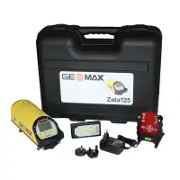 GEOMAX Kanalbaulaser Zeta mit Koffer, Fernbedienung, Netzteil und Universalzieltafel