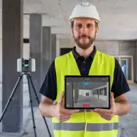 Leica RTC360LT Laserscanner mit Tablet