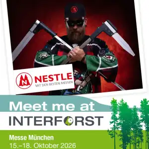 Wir sind Teil der !🌲 Vom 15.-18. Oktober 2026 präsentieren wir auf der internationalen Leitmesse für Forstwirtschaft und…